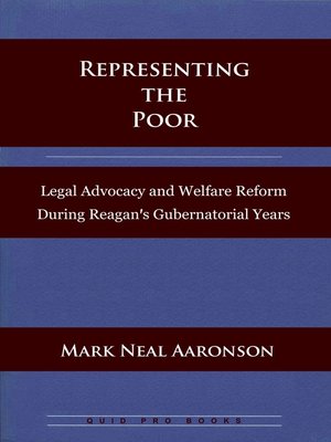 cover image of Representing the Poor